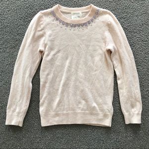 ❄️EUC crewcuts sweater with rhinestone detail